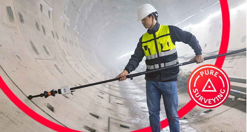 Leica AP20 AutoPole | Leica Geosystems | Tunnelvermessung